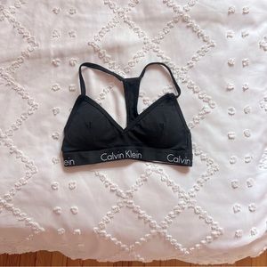 Calvin Klein Women's Motive Cotton Lightly Lined Bralette Bra XS